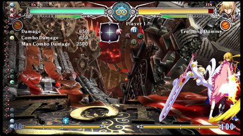 Blazblue Central Fiction Es Air Combo Youtube