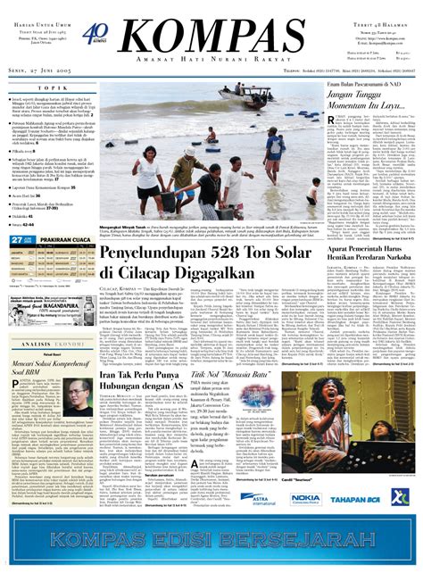 Kompas Hari Ini Berita Utama Newstempo