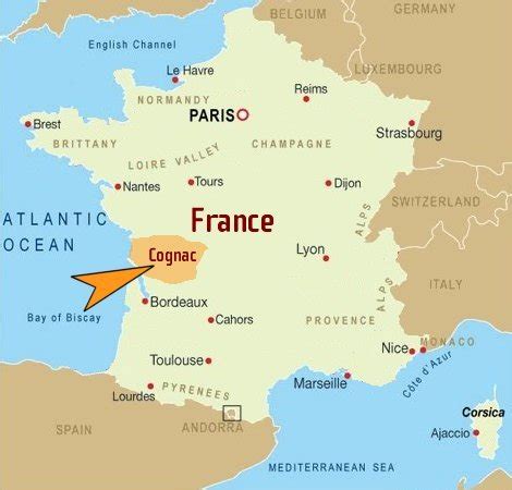 Cognac France Map