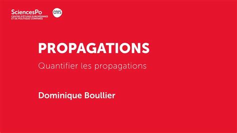 Propagations P Quantifier Les Propagations Dominique Boullier