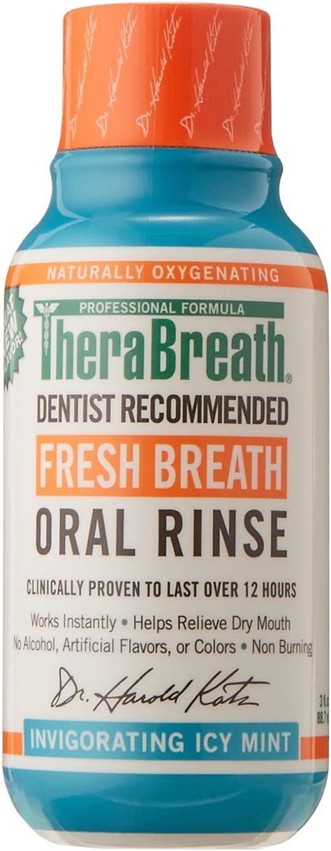 Amazon TheraBreath Fresh Breath Dentist Formulated Oral Rinse