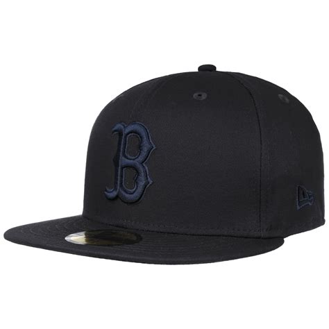 59fifty Mlb Blue Logo Red Sox Cap By New Era 3995