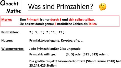 Primzahlen Was Ist Eine Primzahl Ist 1 Eine Primzahl Einfach Erklärt Mathe Grundlagen