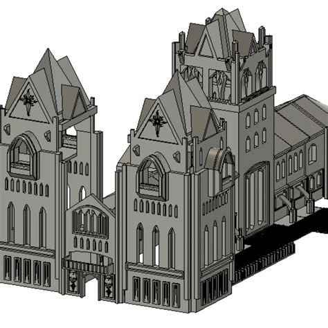 3d Printable Cathedral 40k Terrain By Roy