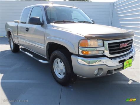 2004 Silver Birch Metallic Gmc Sierra 1500 Sle Extended Cab 4x4 71531436 Car