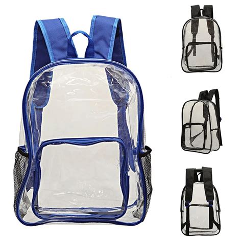 Emarald Mochilas Transparentes Para Mujer PVC Jelly Mochila Para