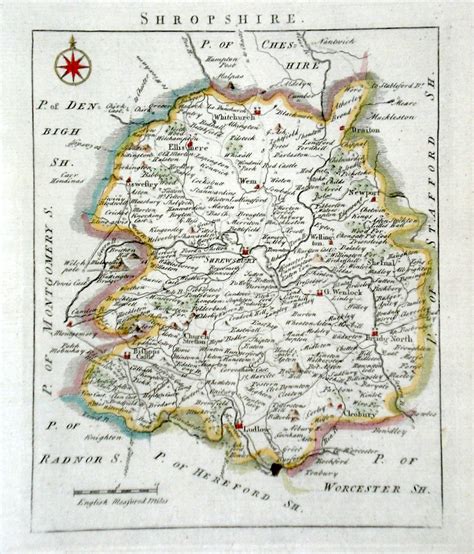 Antique Maps Of Shropshire