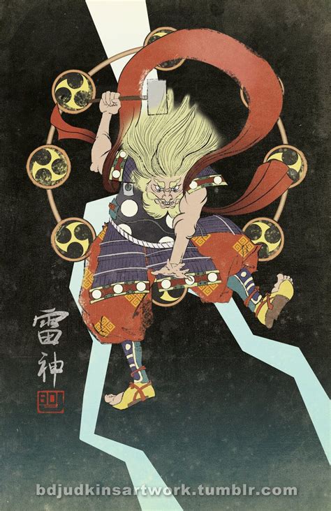 God of Thunder by BDJudkins on DeviantArt | Japanese art, Japanese art styles, Concept art ...