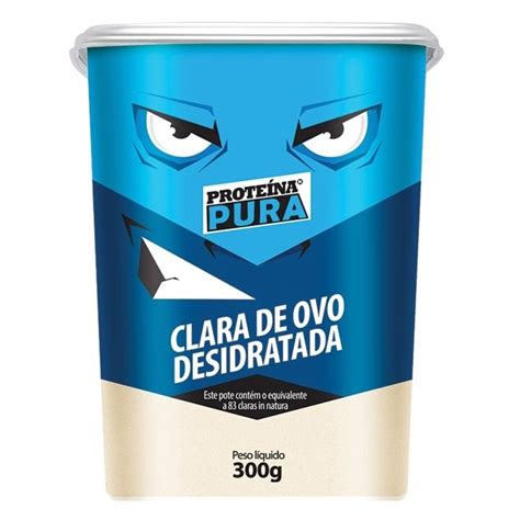 Clara De Ovo Desidratada Pt 300g Proteína Pura em Promoção Ofertas