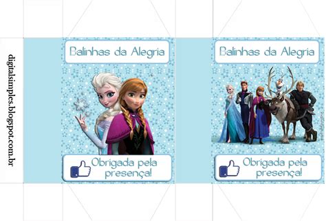 Kit Digital Aniversário Frozen Disney Uma Aventura Congelante Com