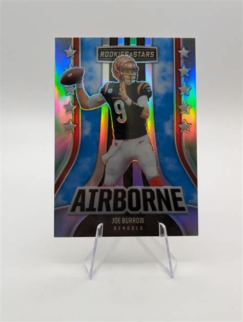 Joe Burrow Panini Rookies Stars Airborne Silver Prizm Ai