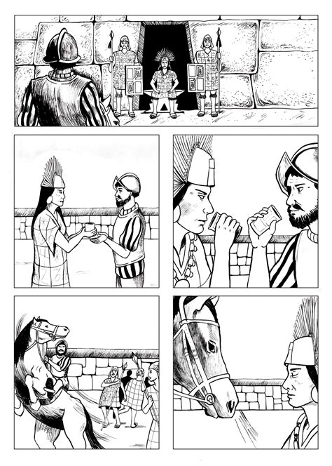 La Captura De Atahualpa Comic Pages Behance Behance