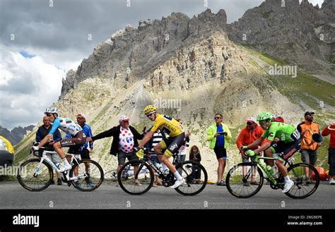 French Romain Bardet Of Ag R La Mondiale British Chris Froome Of Team