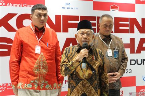 Ma Ruf Amin Minta Generasi Muda Terdidik Tidak Jadi Makelar Pembangunan