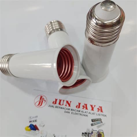 Jual Sambungan Fitting Lampu E27 Pemanjang Lampu E27 Downlight E27