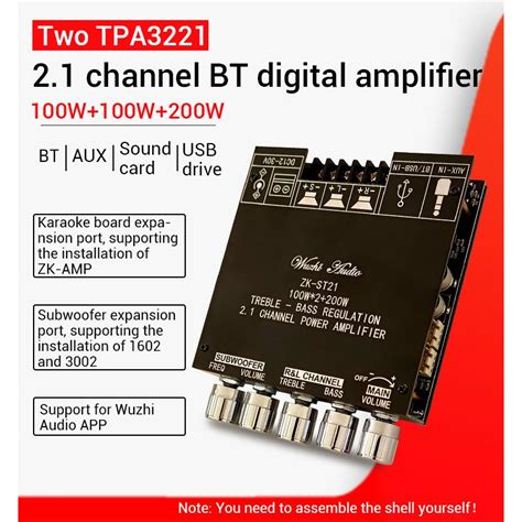 Diymore Zk St Channel Bluetooth Power Amplifier Board W W