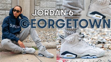 JORDAN 6 GEORGETOWN On Foot Review And How To Style 50K Subscriber