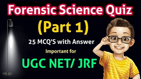 Forensic Science Quiz II 25 MCQ S With Answer II Part 1 II UGC NET JRF