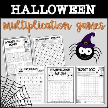 Halloween Multiplication Games by 123 | TPT