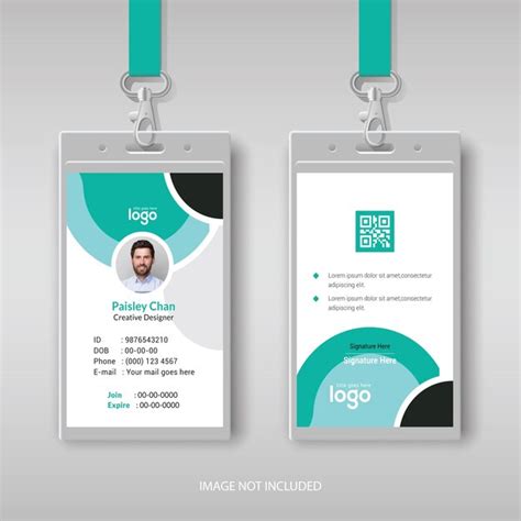 Premium Vector Modern And Minimalist Id Card Template Creative Id