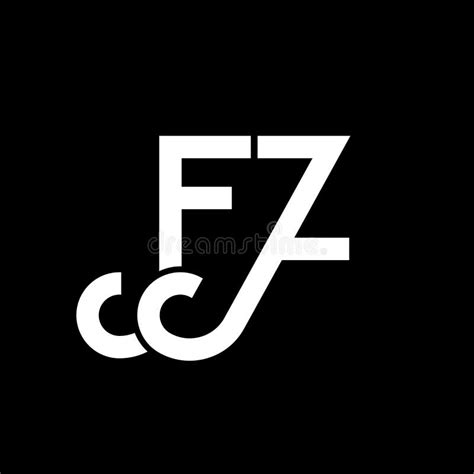 Fz Letter Logo Design On Black Background Fz Creative Initials Letter