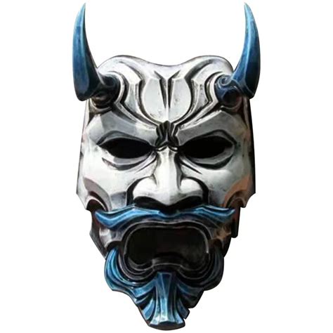 Halloween Japanese Demon Devil Hannya Oni Samurai Kabuki Monster Latex