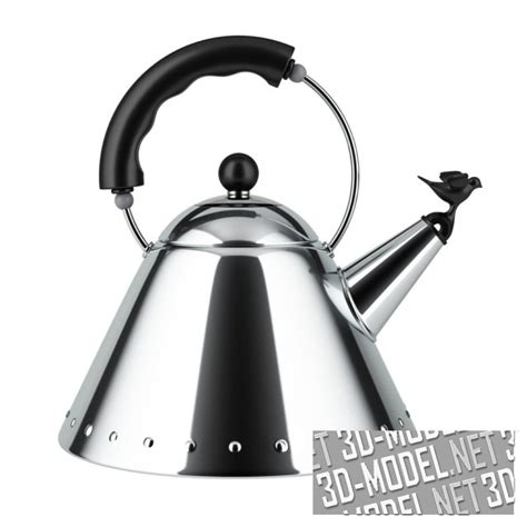 3D модель – Индукционный чайник 9091 и 9093 от Alessi