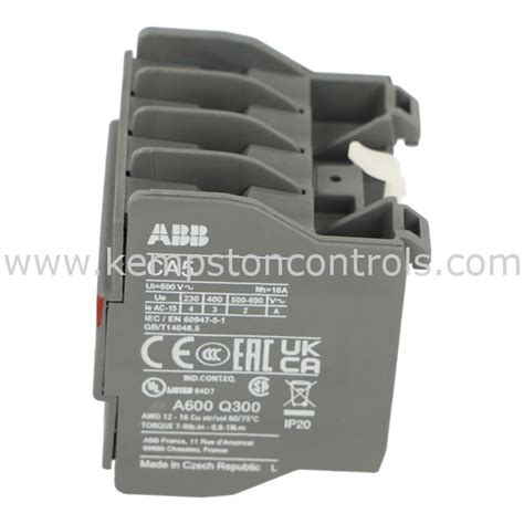 ABB 1SBN010040R1022 ABB AUXILIARY CONTACTOR, 4 POLES, 2 X NC, 2 X NO ...