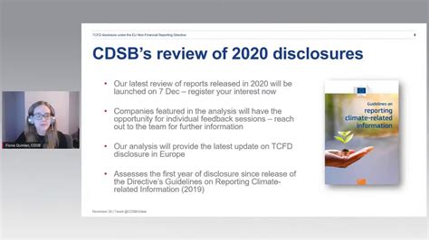 Tcfd Disclosure Under The Eu Non Financial Reporting Directive Youtube