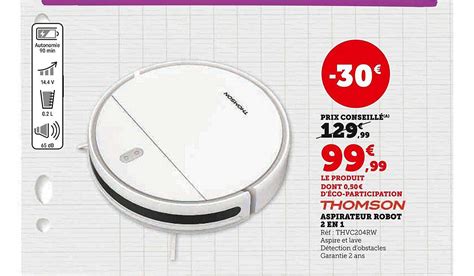 Promo Aspirateur Robot En Thomson Chez Hyper U Icatalogue Fr