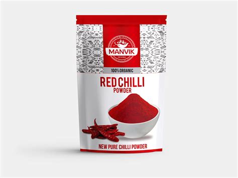 Red Chili Powder Pouch Design Behance