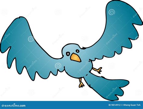 Cartoon Flying Bird Stock Photography - Image: 9814912