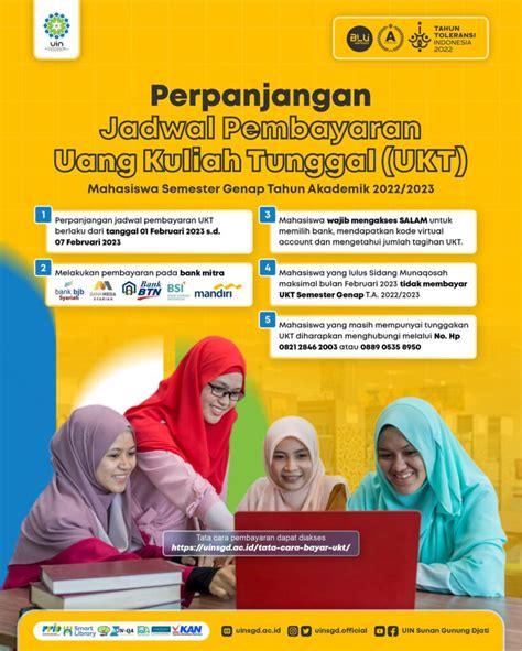 Perpanjangan Jadwal Pembayaran Ukt Semester Genap Tahun Akademik