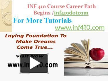 Ppt Inf Course Career Path Begins Inf Dotcom Powerpoint