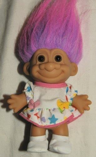 SUMMER DRESS Russ Lucky 6 Inch Troll Doll Pink Purple Hair In 2024