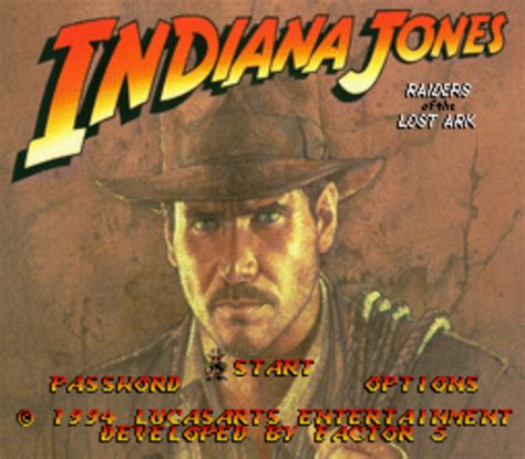 Snes Indiana Jones Greatest Adventures Password List Pankot