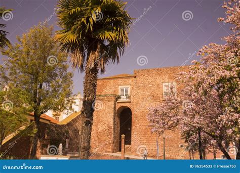 CIDADE VELHA CASTELO DE PORTUGAL O ALGARVE SILVES Imagem De Stock