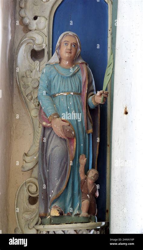 St Elizabeth Of Hungary Statue On The Altar Of St Three Kings In The