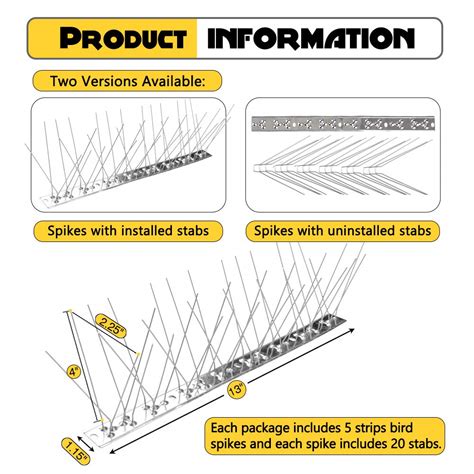 Remiawy Bird Spikes For Pigeons Small Birds Cat Feet Anti Bird