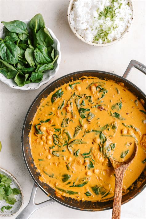 One Pot Chickpea And Spinach Curry One Harvest