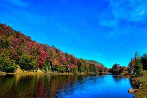 Beautiful Autumn Reflections On Bald Mountain Pond Photograph By David