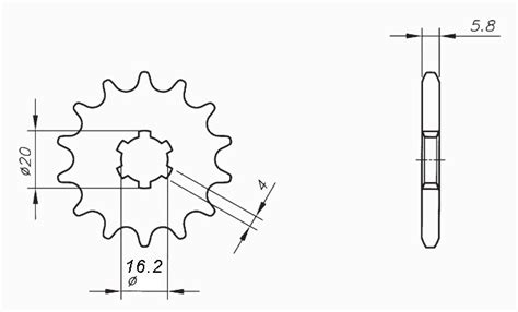 Autotec Ebs Products Chain Wheel Sprocket Kit