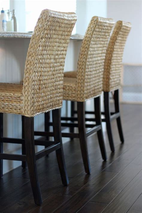 24 Inch Bar Stools With Backs Woven Rattan Bar Stools Wicker