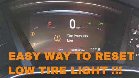 Reset Honda Accord Tire Pressure Light