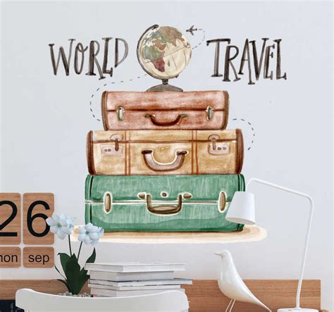 World Travel Decorative Wall Sticker - TenStickers