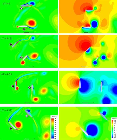 Vorticity And Static Pressure Distribution Near The Surface Of The