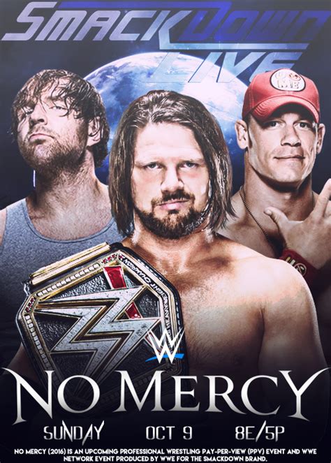 Wwe No Mercy 2016 Poster By Arselgfx On Deviantart