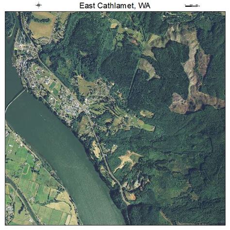 Aerial Photography Map of East Cathlamet, WA Washington