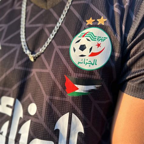 Maillot Algerie X Palestine 2023 Noir Pro Foot X