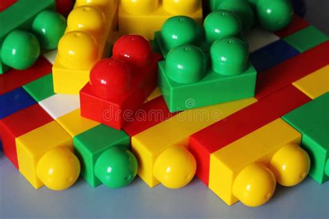 Designer Blocks Plastic Toy Blocks Kids Toys Constructor Stock Photo